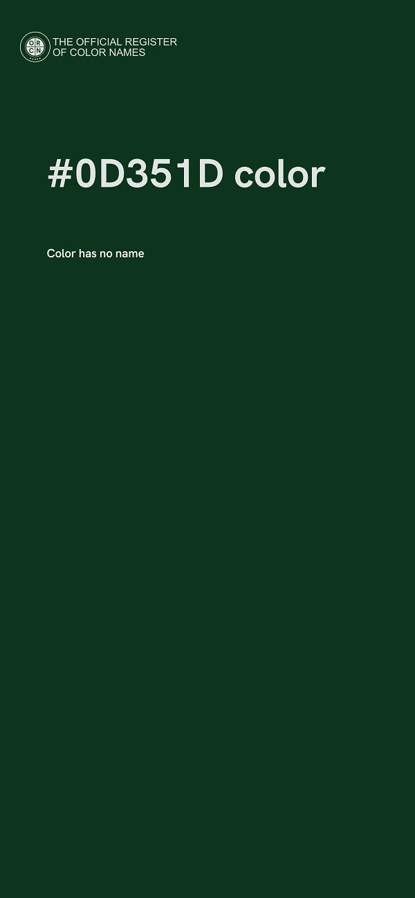 #0D351D color image