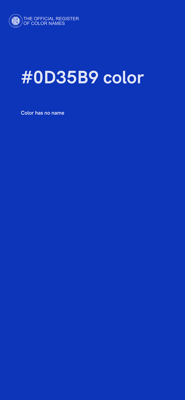 #0D35B9 color image
