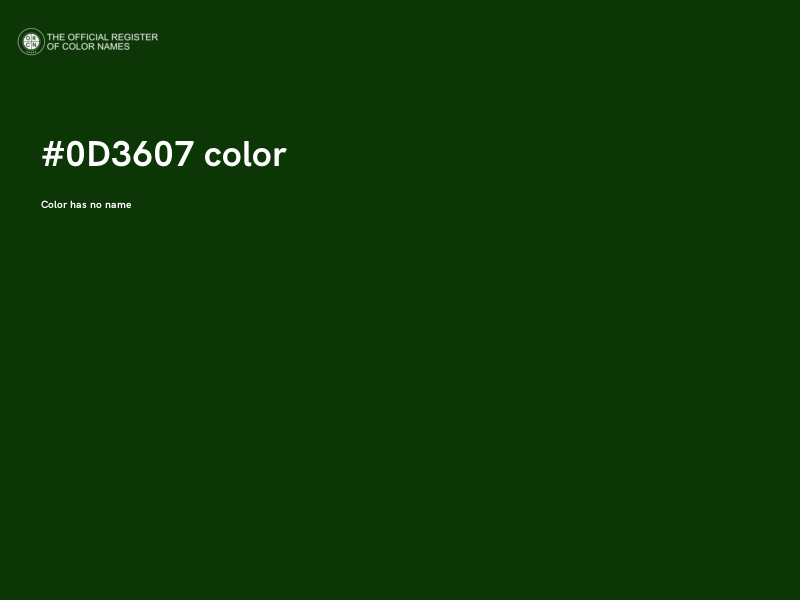 #0D3607 color image
