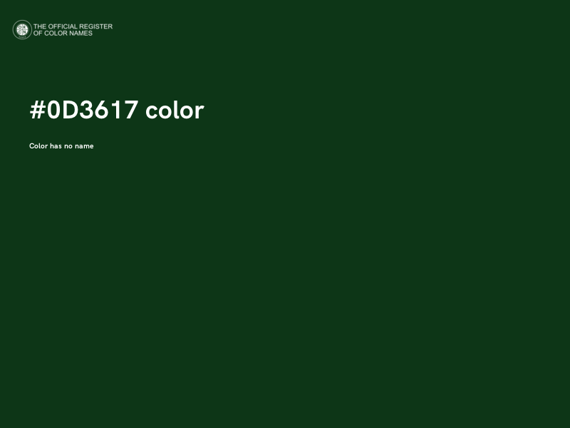 #0D3617 color image