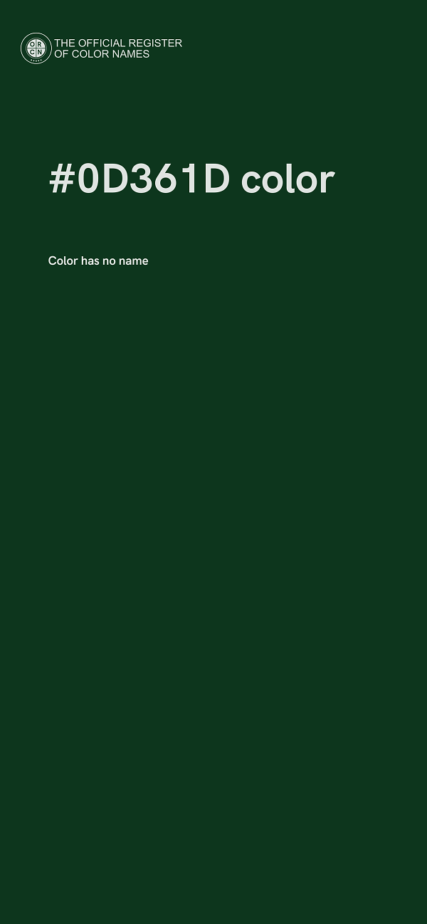 #0D361D color image