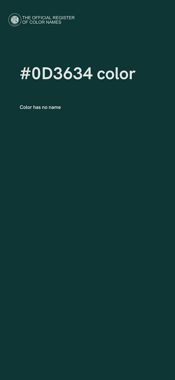 #0D3634 color image