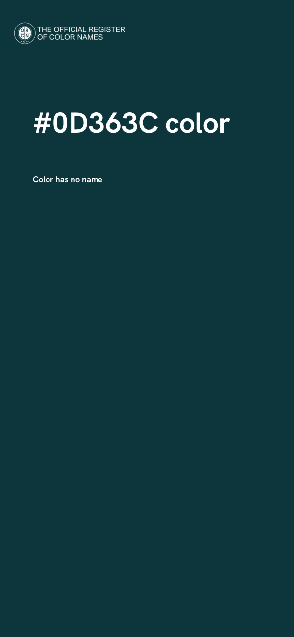 #0D363C color image
