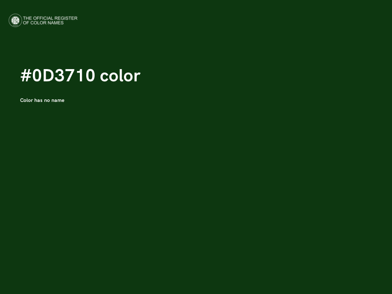 #0D3710 color image