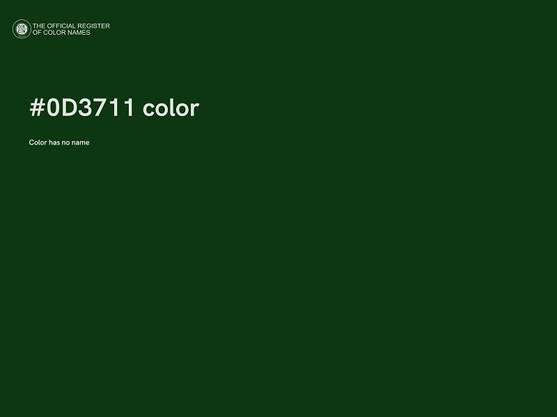 #0D3711 color image