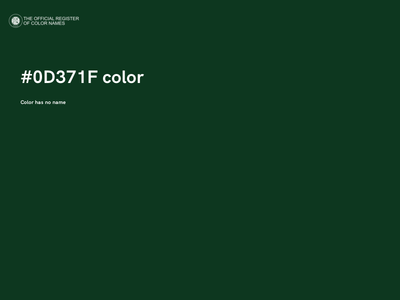 #0D371F color image