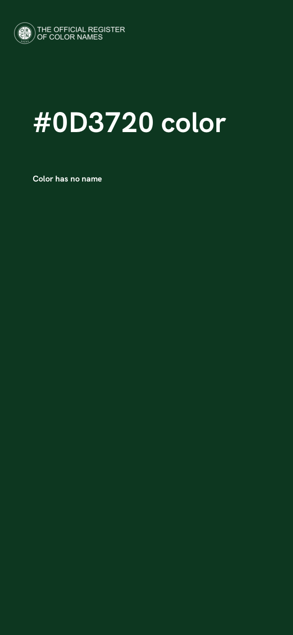 #0D3720 color image