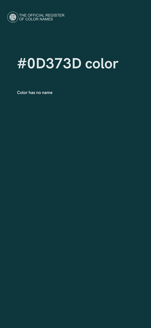 #0D373D color image
