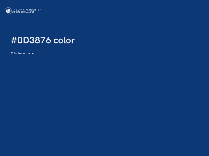 #0D3876 color image