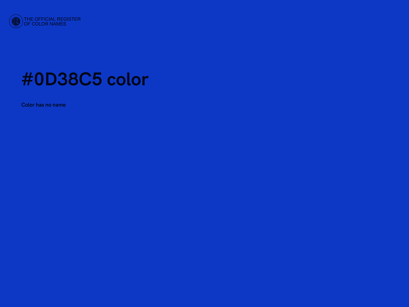 #0D38C5 color image