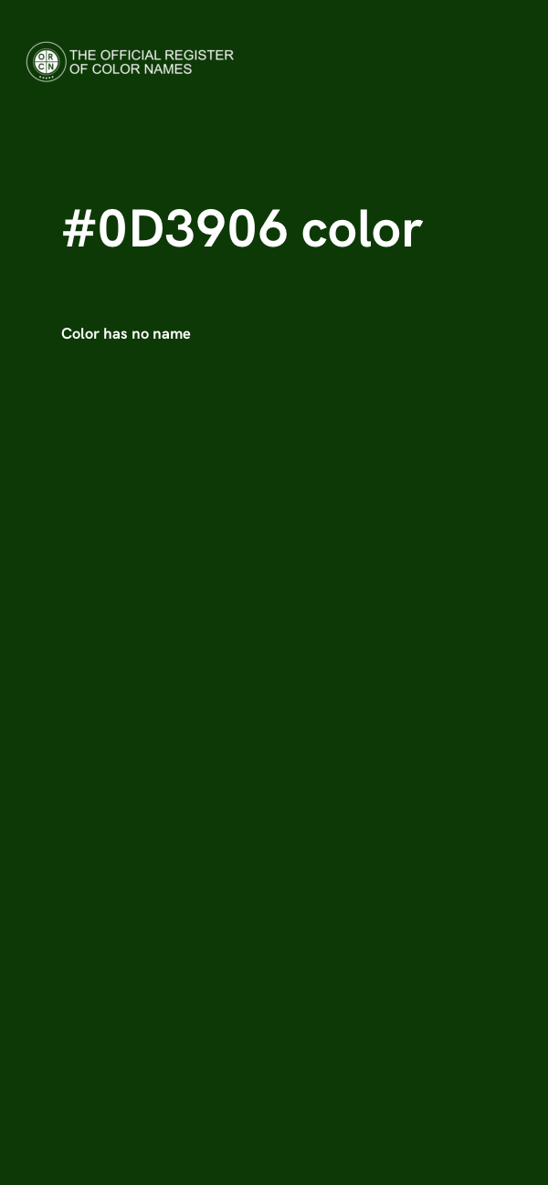 #0D3906 color image