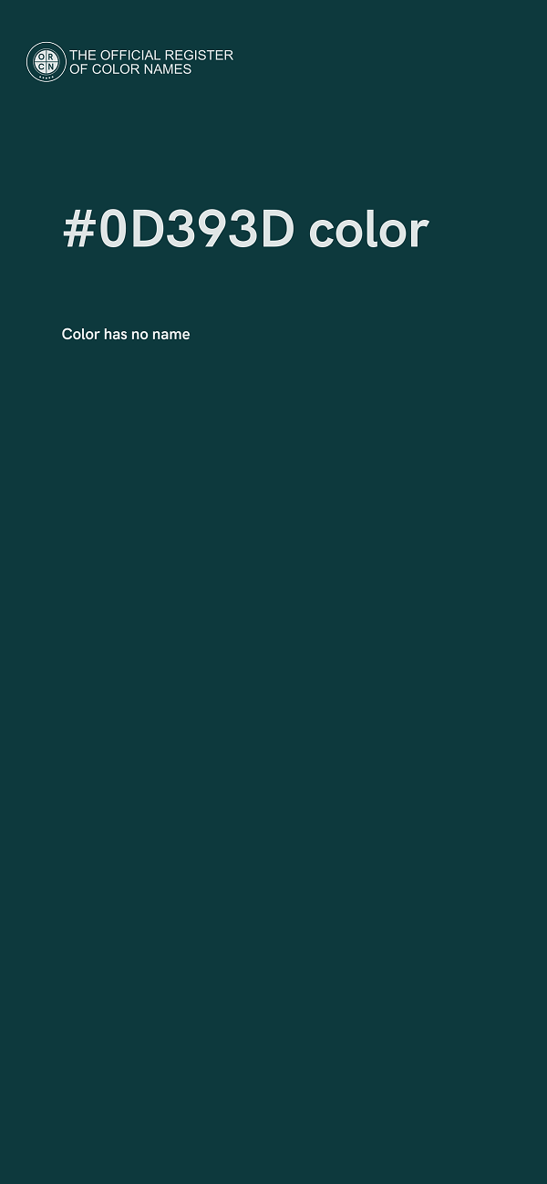#0D393D color image