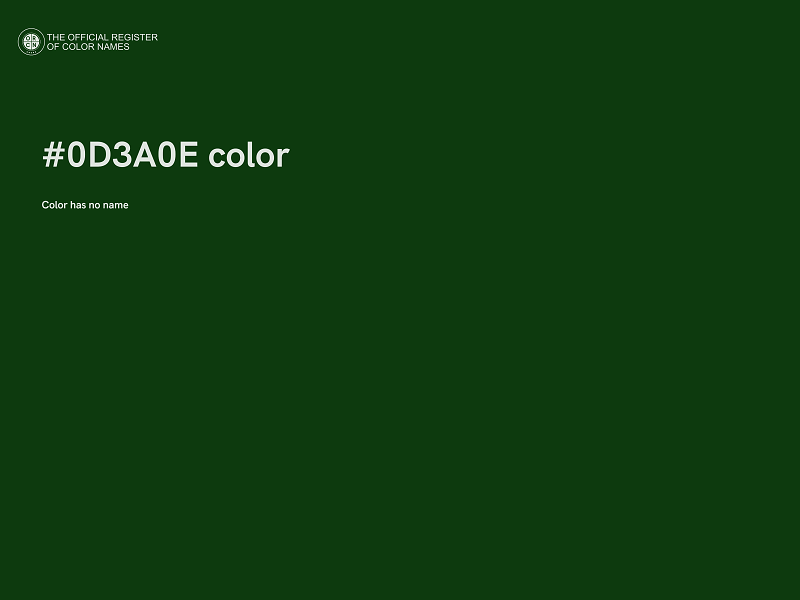 #0D3A0E color image