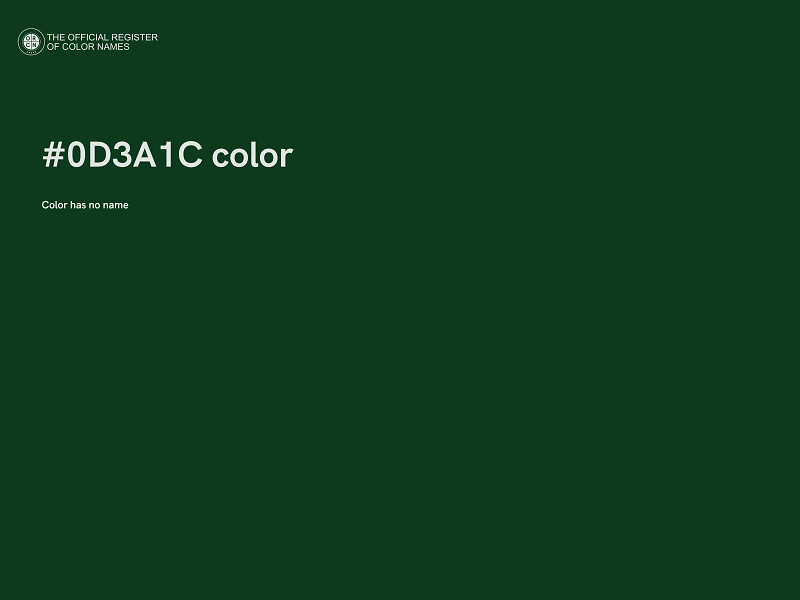 #0D3A1C color image