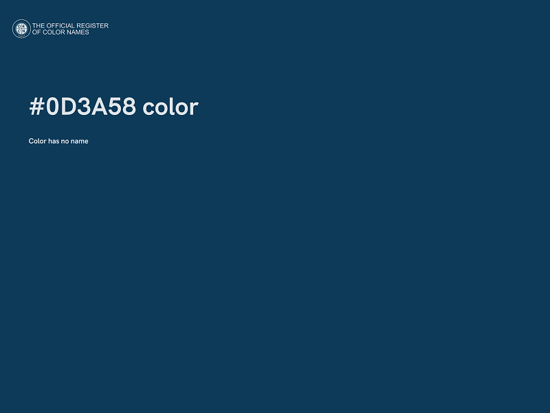#0D3A58 color image