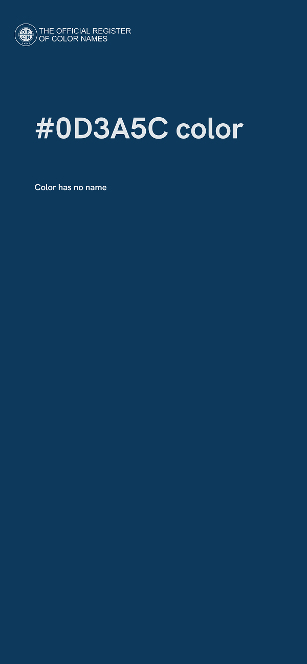 #0D3A5C color image