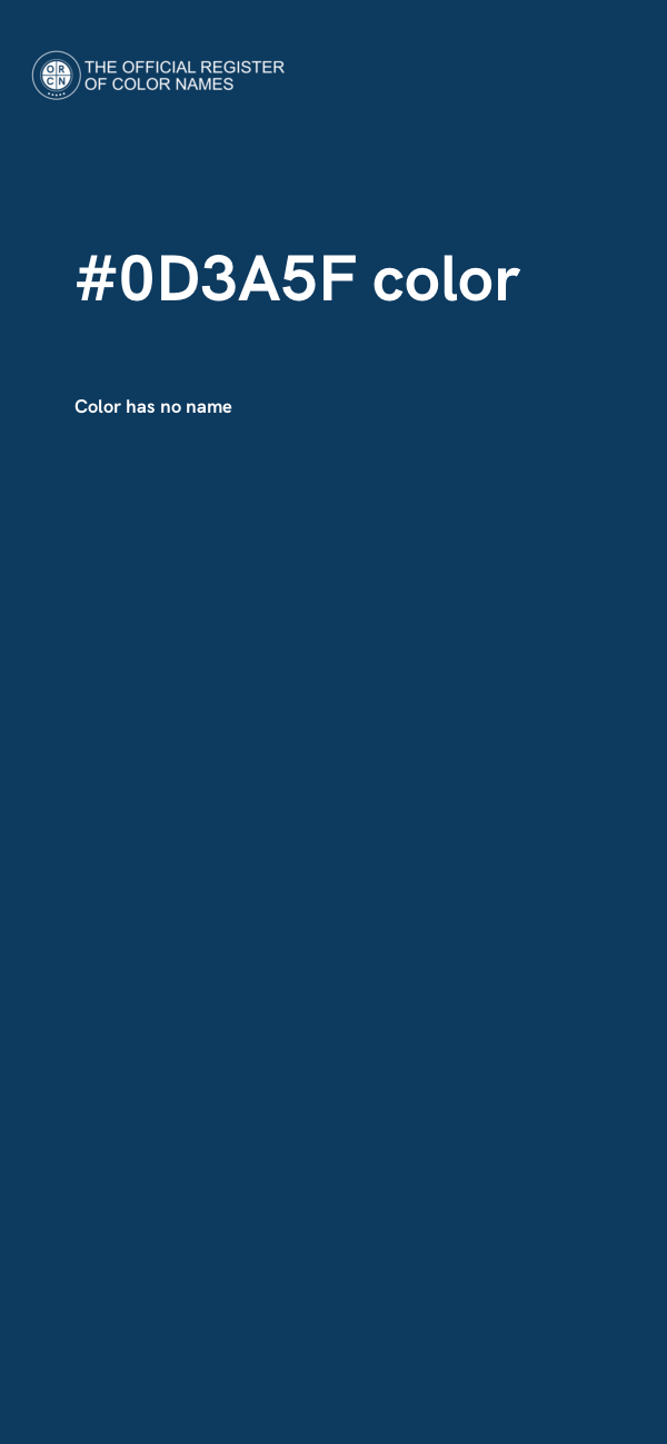 #0D3A5F color image