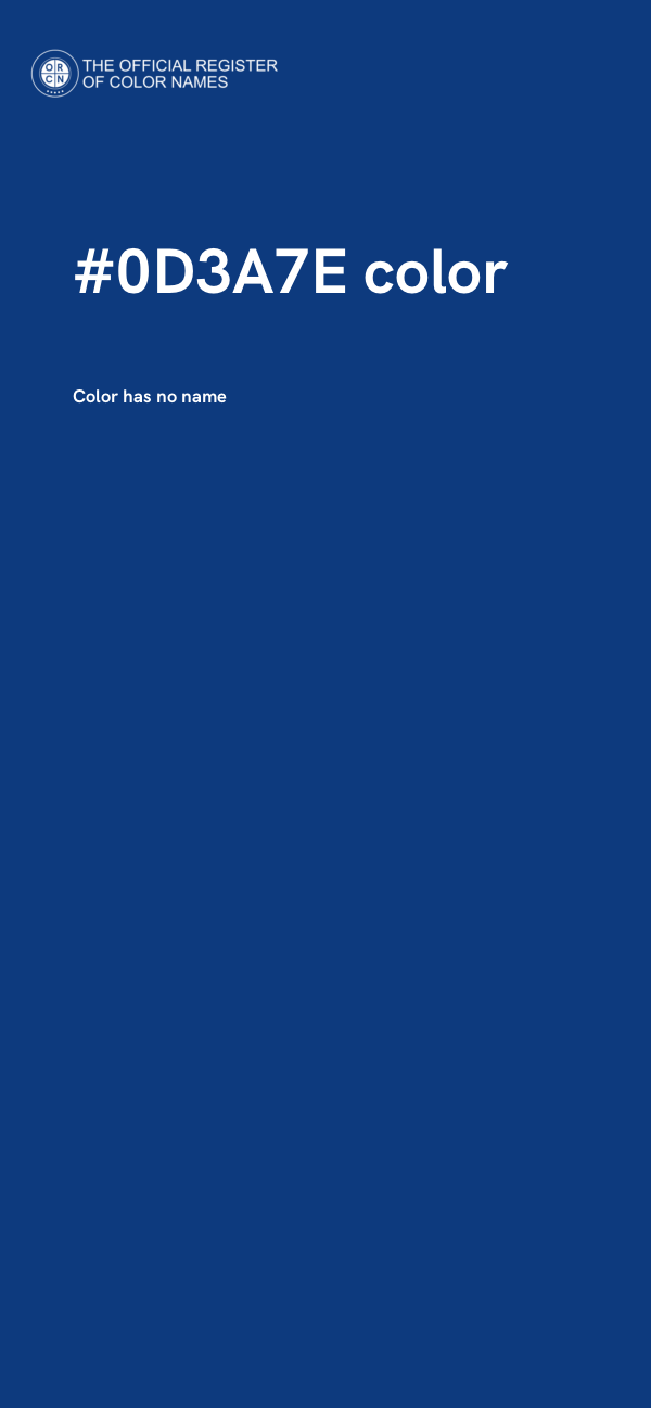 #0D3A7E color image