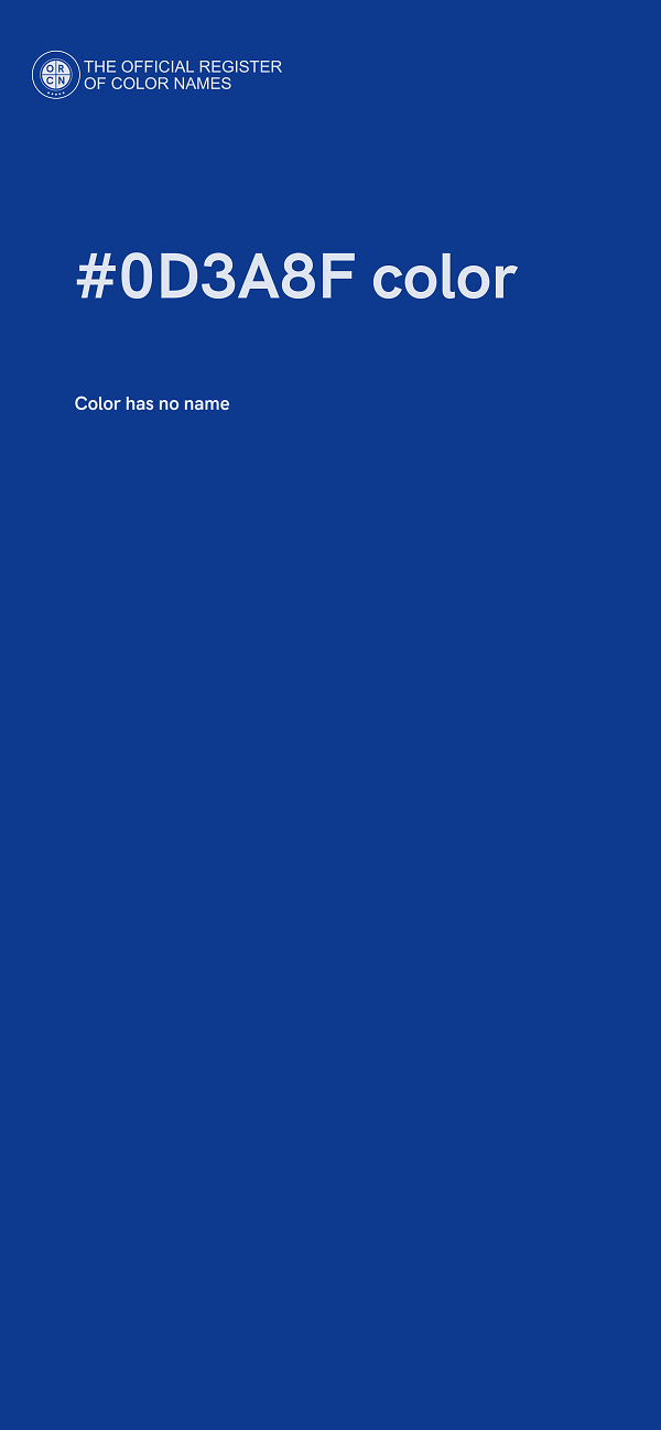 #0D3A8F color image