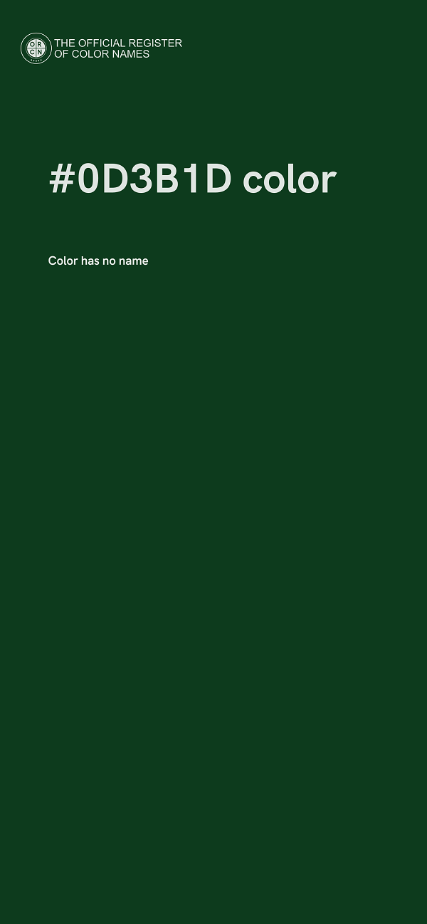 #0D3B1D color image