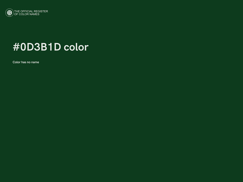 #0D3B1D color image