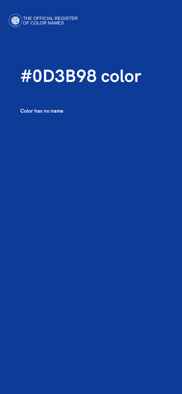 #0D3B98 color image