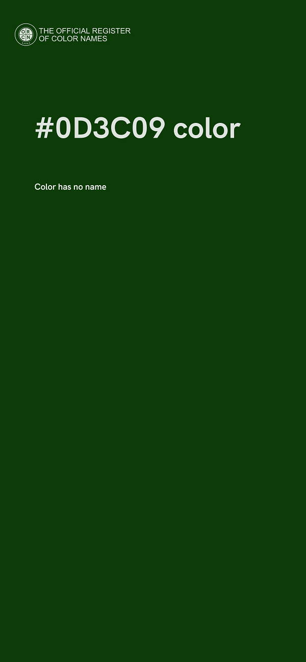 #0D3C09 color image