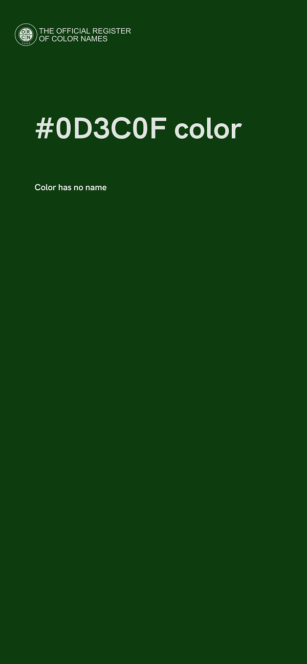 #0D3C0F color image