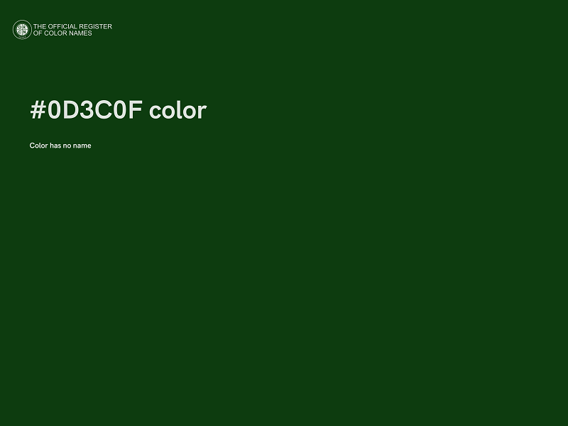 #0D3C0F color image