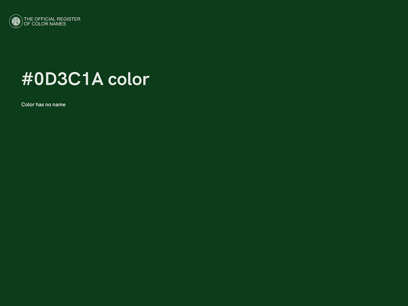 #0D3C1A color image