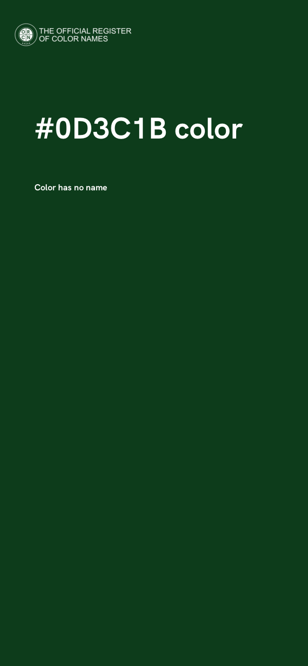 #0D3C1B color image