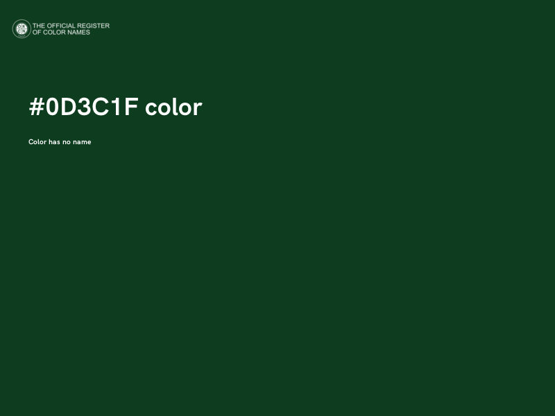 #0D3C1F color image