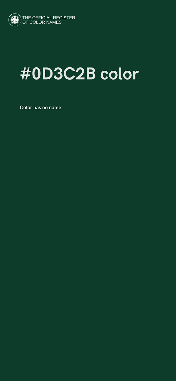 #0D3C2B color image