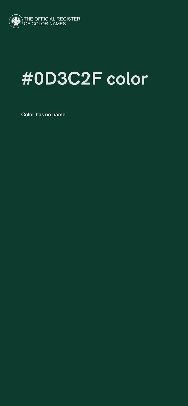 #0D3C2F color image