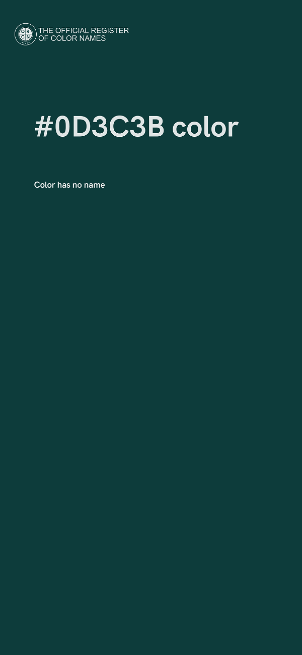 #0D3C3B color image