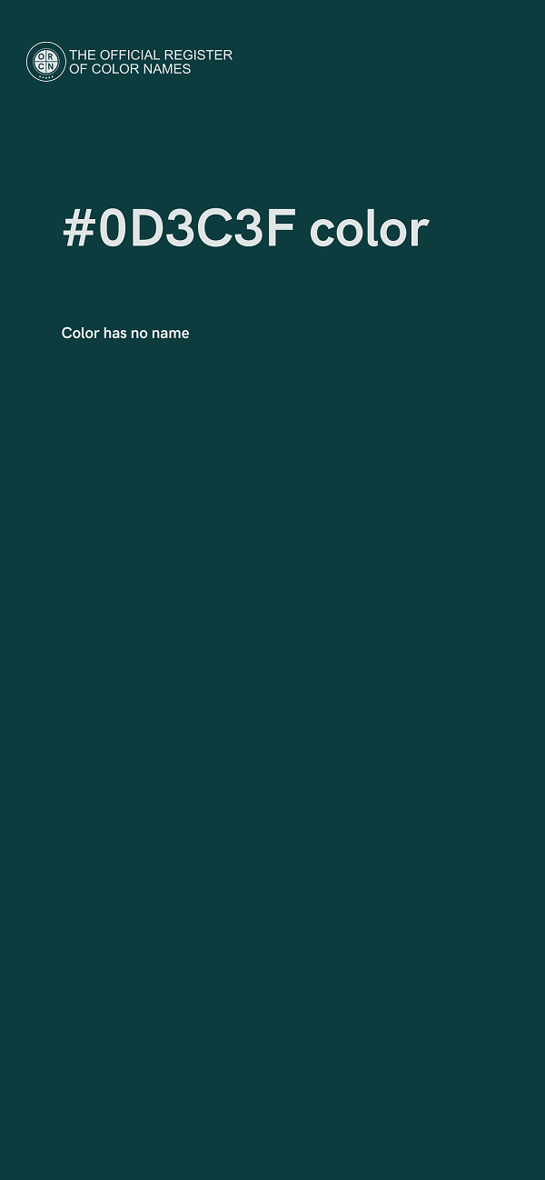 #0D3C3F color image