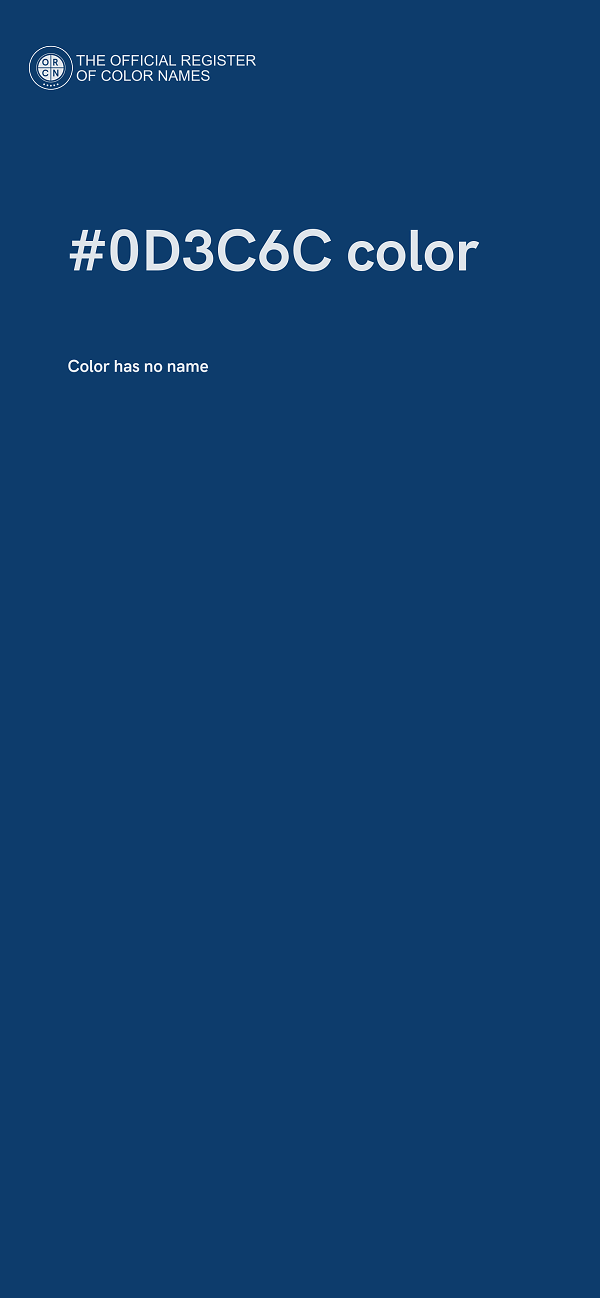 #0D3C6C color image