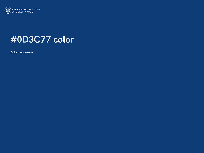 #0D3C77 color image