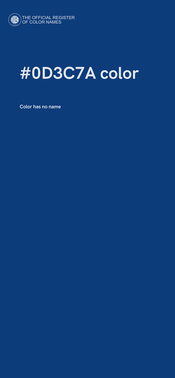 #0D3C7A color image