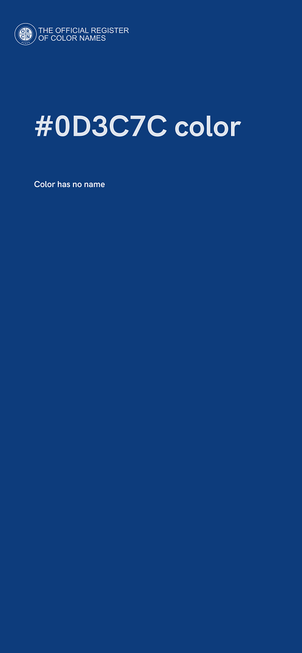 #0D3C7C color image