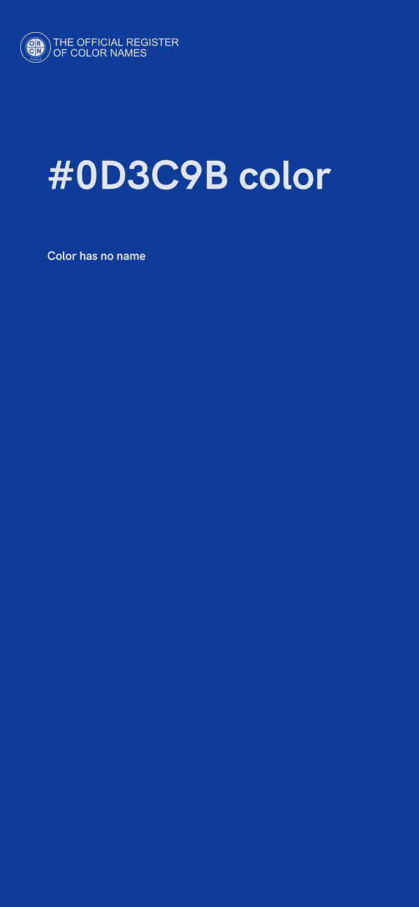 #0D3C9B color image