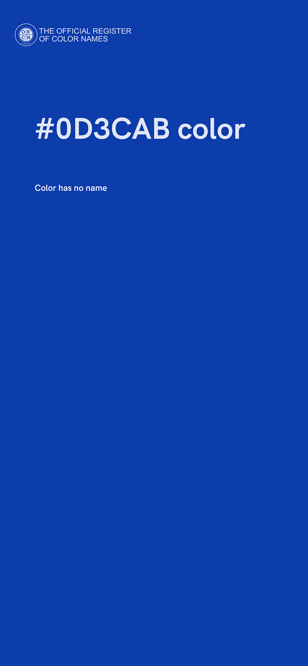 #0D3CAB color image