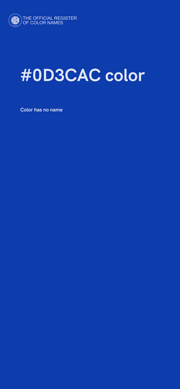 #0D3CAC color image