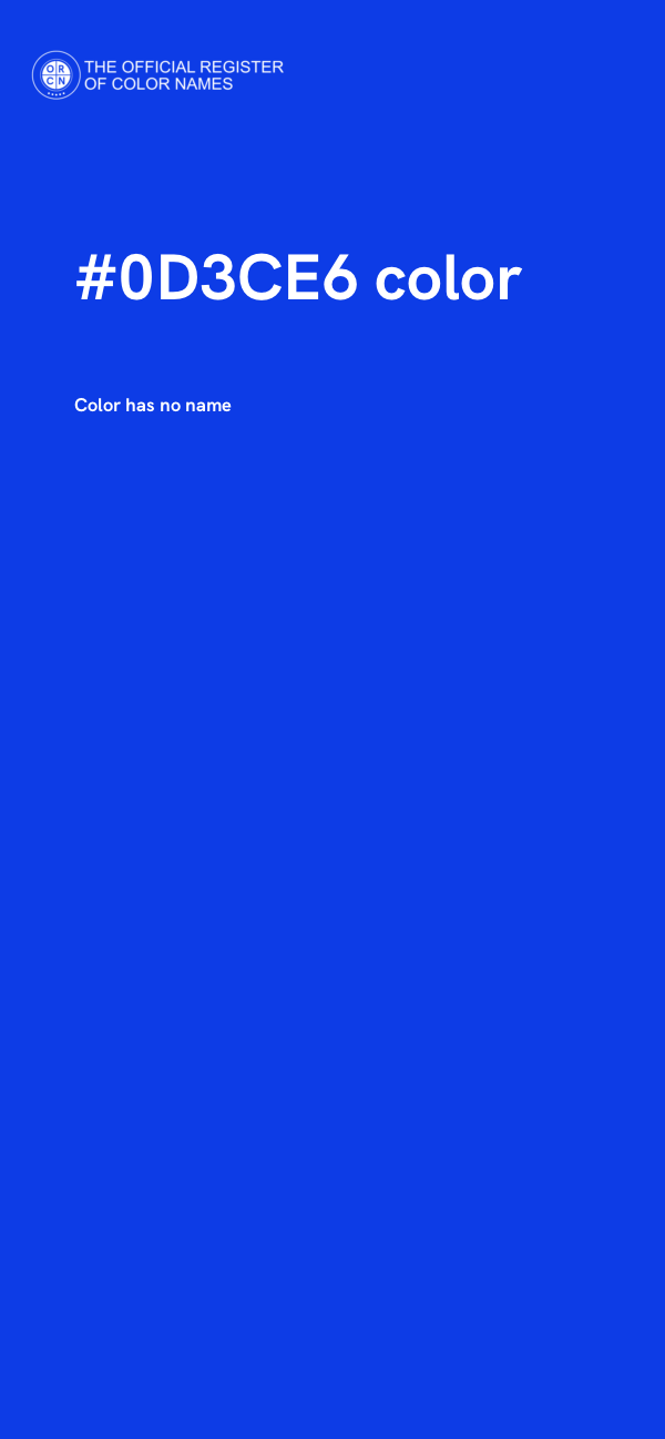 #0D3CE6 color image