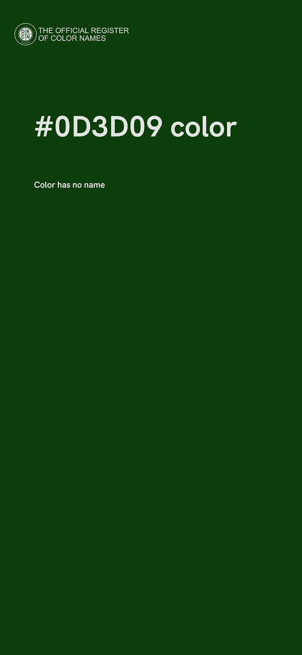 #0D3D09 color image