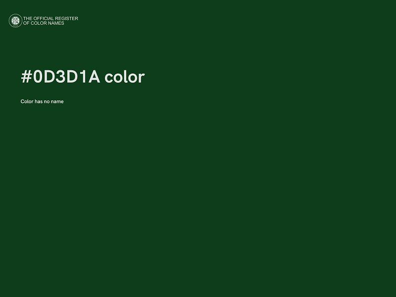 #0D3D1A color image