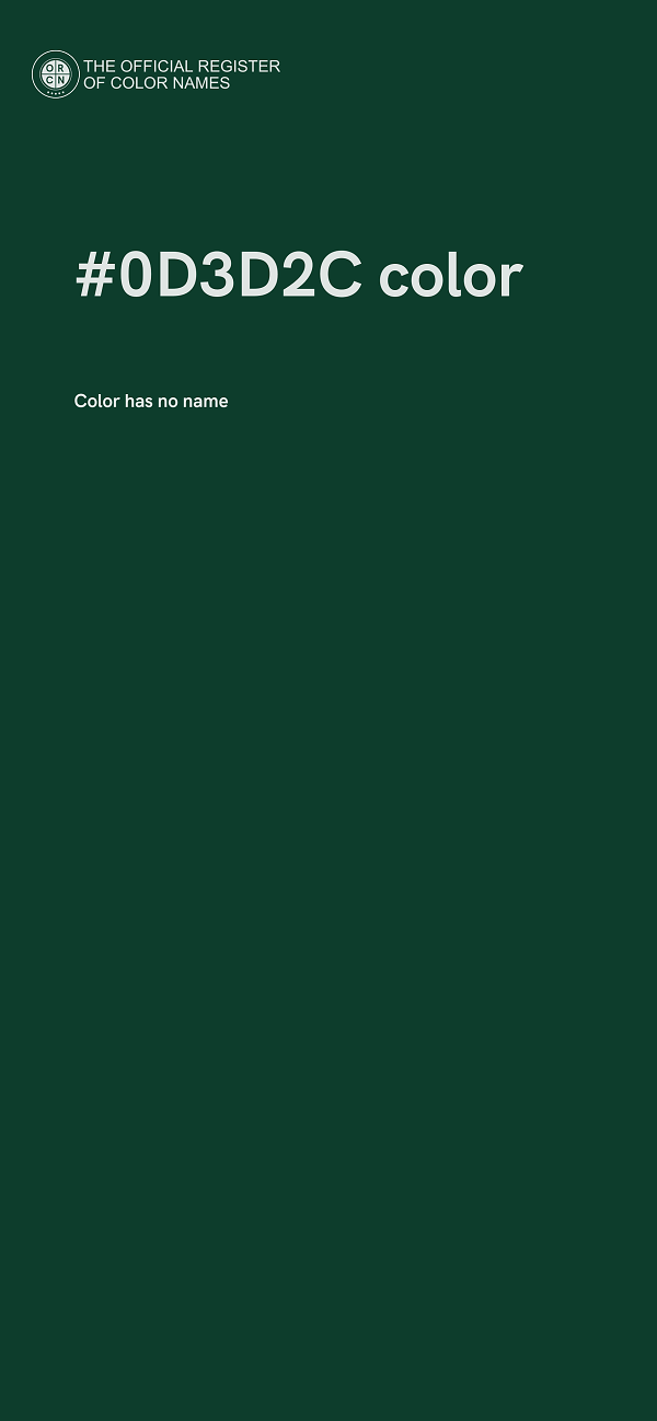 #0D3D2C color image