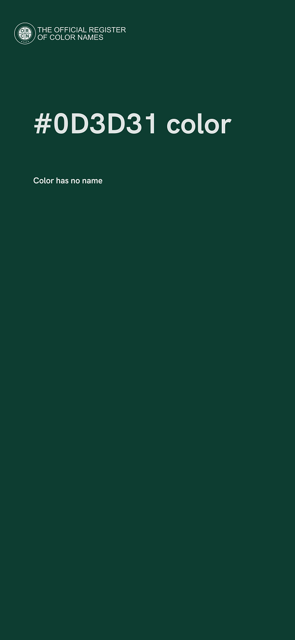 #0D3D31 color image