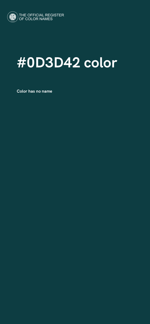 #0D3D42 color image