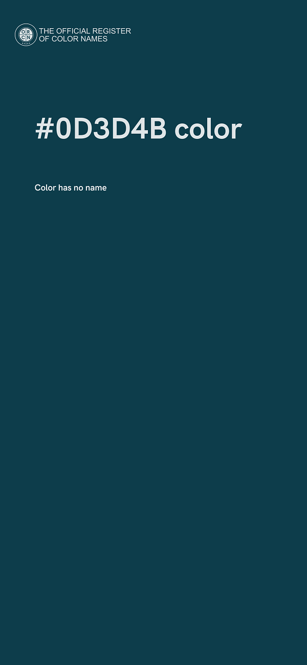 #0D3D4B color image
